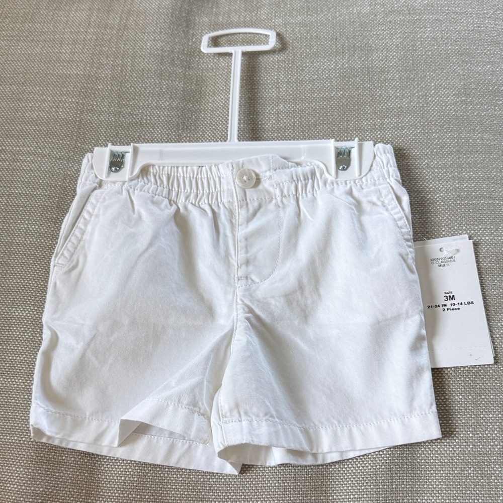 Ralph Lauren White Baby Shorts